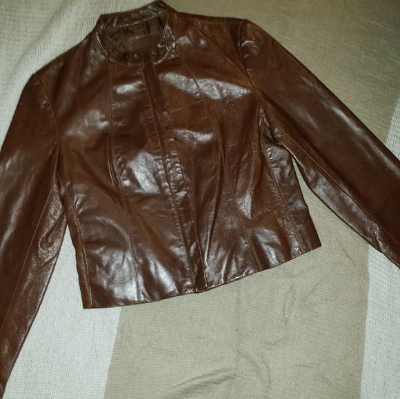 Genuine Leather Moto Jacket ♡ EUC - Picture 1 of 6